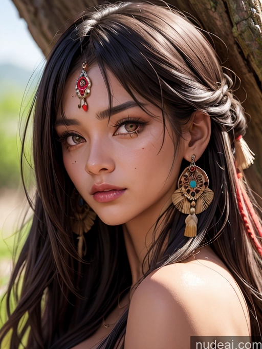 related ai porn images free for Tribal Tanned Skin Native American Beautiful Girl Bangs Jewelry