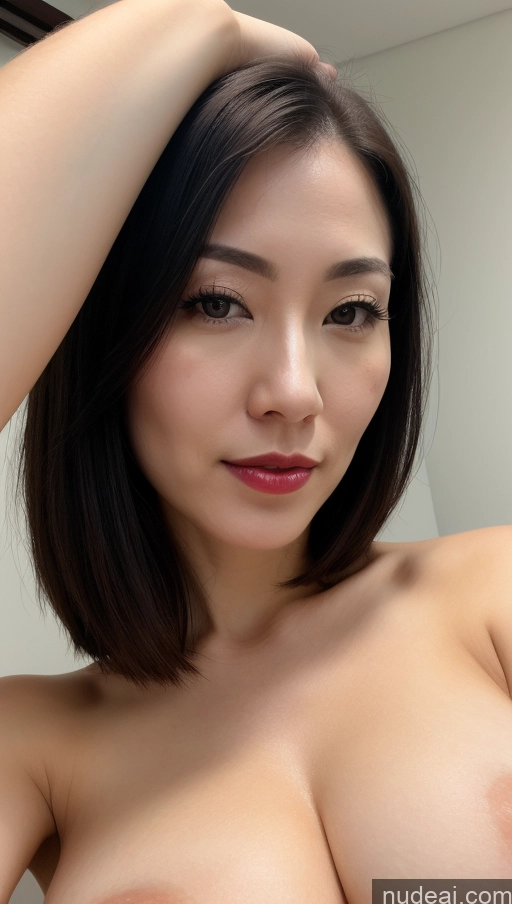 related ai porn images free for Woman One Fairer Skin 30s Skin Detail (beta) Close-up View Lipstick Beautiful Huge Boobs Japanese Bobcut Black Hair