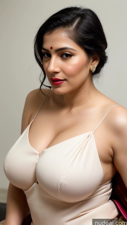 related ai porn images free for Woman One Fairer Skin Black Hair Skin Detail (beta) 40s Close-up View Lipstick Huge Boobs Thick Beautiful Sari Slicked White