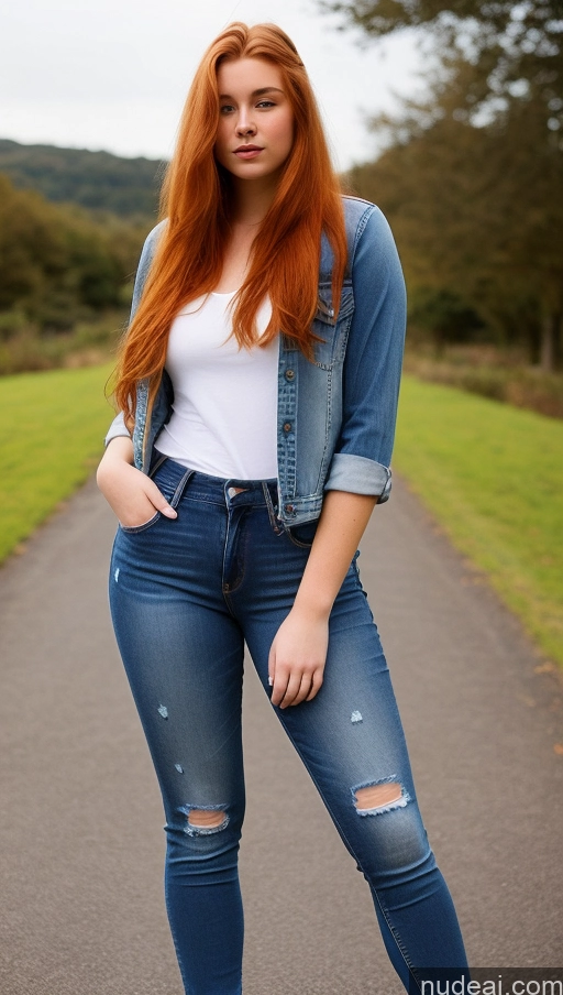 related ai porn images free for 18 Thick Long Hair Stylish Ginger Jeans