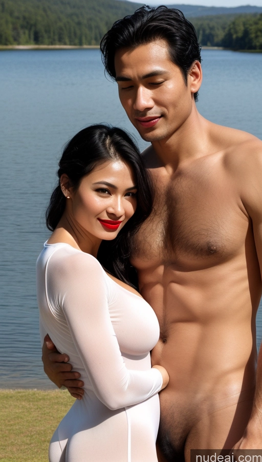 related ai porn images free for Woman + Man Two Busty Perfect Boobs Beautiful Lipstick Pubic Hair Fairer Skin Perfect Body 40s Orgasm Sexy Face Black Hair Hair Bun Skin Detail (beta) Lake Front View On Back Transparent Bright Lighting Detailed Indonesian Onesie