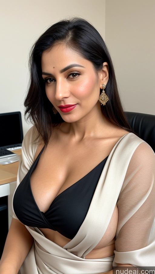 related ai porn images free for Woman One Huge Boobs Lipstick Fairer Skin 40s Black Hair Slicked Skin Detail (beta) Close-up View Office Beautiful White Sari