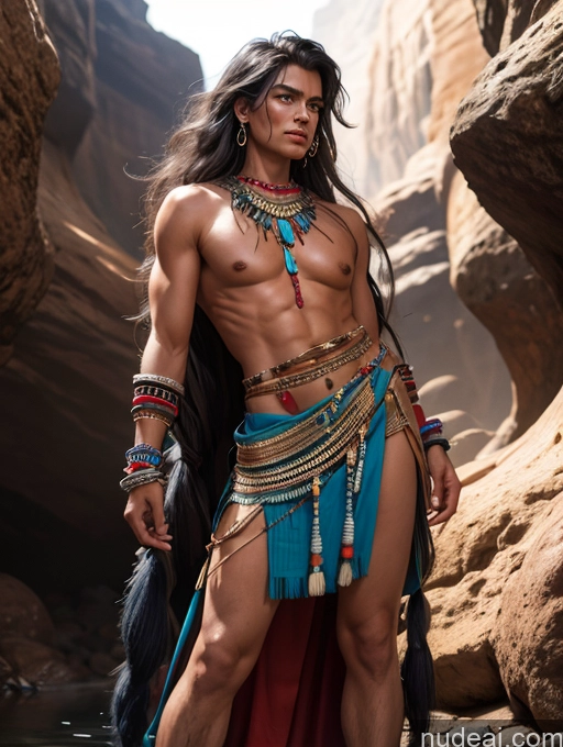 related ai porn images free for Tanned Skin Serious Straight Native American Cave Long Skirt Tribal Jewelry Style Of 80scartoon Fr4z3tt4