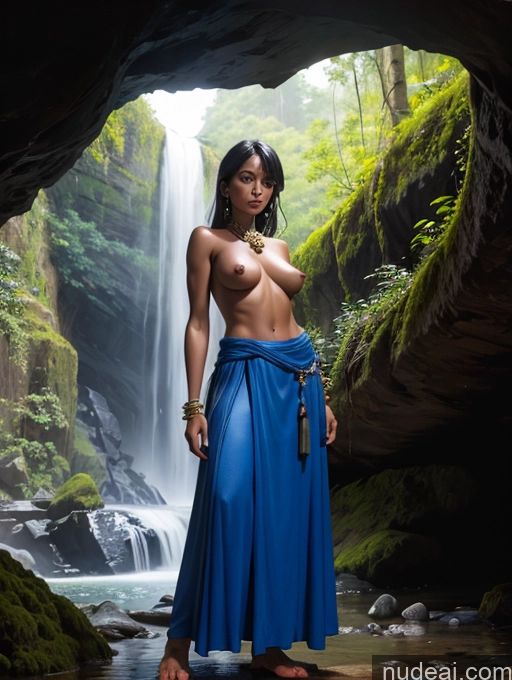 related ai porn images free for Tanned Skin Dark Skin Bangs Native American Cave Traditional Jewelry Waterfall Forest Topless Woman Breasts Fantasy Style Jeff Easley Fr4z3tt4 Wife Or Girlfriend Long Skirt