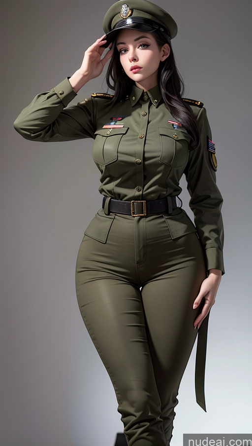 related ai porn images free for Military Hat 20s Big Hips Beautiful Skinny Model