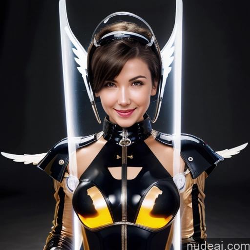 related ai porn images free for Muscular One Transparent Partially Nude Perfect Boobs Front View Laughing Angel Brunette 30s Portuguese Happy Pixie Latex SuperMecha: A-Mecha Musume A素体机娘 Lingerie Model