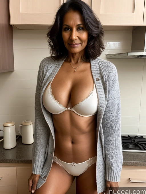 related ai porn images free for Milf Two Perfect Boobs Perfect Body Dark Skin 70s Indian Kitchen Bra Jacket Jeans Professor Secretary Cleavage Partially Nude Detailed Sweater