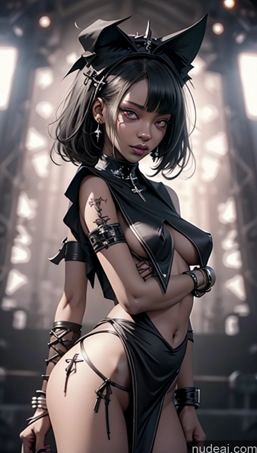 related ai porn images free for Busty Perfect Boobs Pubic Hair Tanned Skin Dark Skin Black Hair African Skin Detail (beta) Stage Close-up View No Panties? Gothic Punk Girl Nun Oufit With Breast Curtains (Houshou Marine Style)