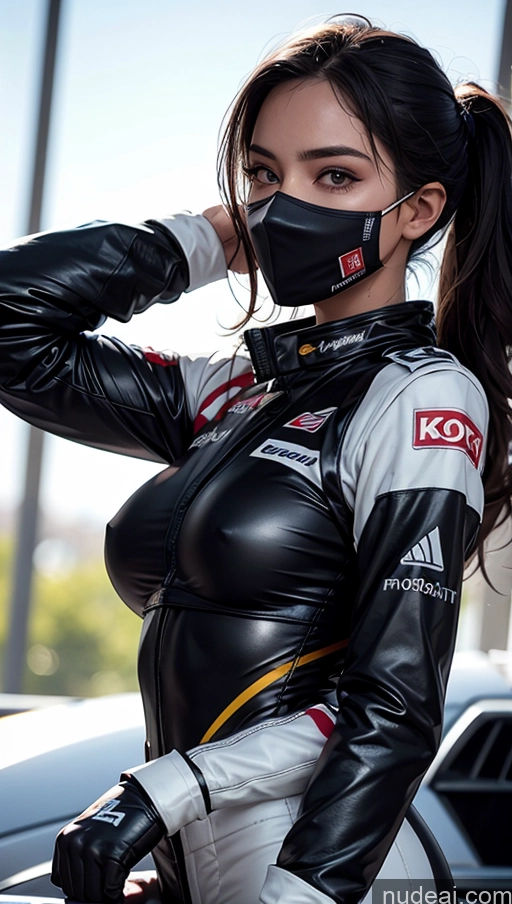 related ai porn images free for Model One Perfect Boobs Perfect Body 20s Serious Seductive Black Hair Spanish Skin Detail (beta) Front View Face Mask Race Driver Suit Detailed Sexy Face