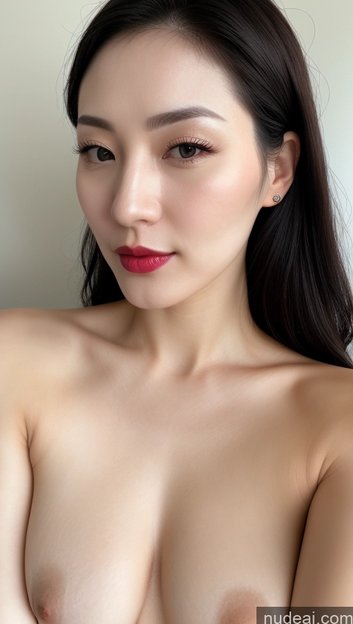 related ai porn images free for Woman One Beautiful Lipstick Fairer Skin 30s Black Hair Close-up View Slicked Korean Small Tits