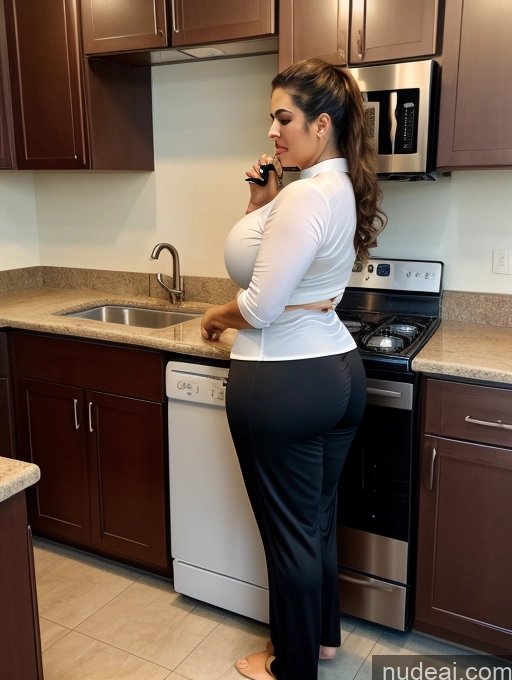 related ai porn images free for Milf One Huge Boobs Busty Big Ass Chubby Big Hips Thick Tall 50s Seductive Brunette Ponytail Arabic Mirror Selfie Kitchen Front View Bending Over Harem Pants Maid Cleavage Simple Detailed