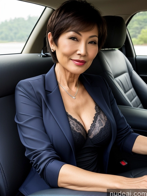 related ai porn images free for Milf Perfect Boobs Beautiful Perfect Body Short Hair 70s Chinese Car Blouse Bra Jacket Professor Stylish Suit Cleavage Detailed Sexy Face