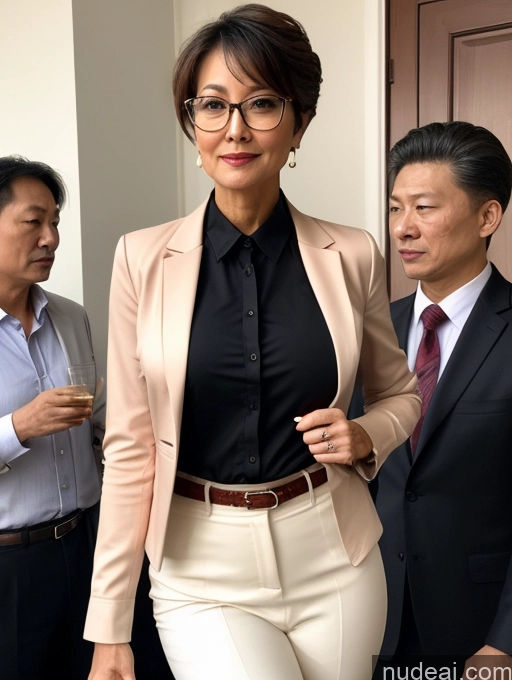 related ai porn images free for Milf Perfect Boobs Beautiful Glasses Perfect Body 50s Seductive Pixie Chinese Party Blouse Casual Jacket Professor Secretary Shirt Stylish Suit Cleavage Detailed Sexy Face