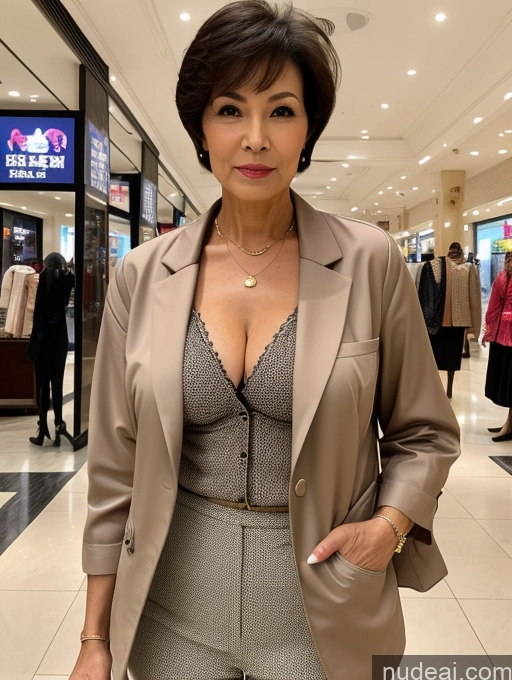 related ai porn images free for Milf Two Perfect Boobs Beautiful Perfect Body Short Hair 70s Chinese Mall Blouse Bra Casual Jacket Professor Secretary Shirt Stylish Suit Cleavage Detailed Sexy Face