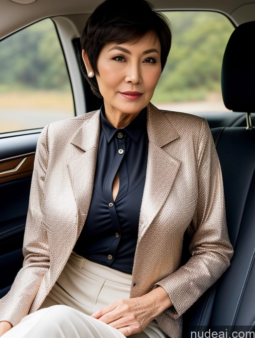 related ai porn images free for Milf Perfect Boobs Beautiful Perfect Body Short Hair 70s Chinese Car Blouse Bra Jacket Professor Stylish Suit Cleavage Detailed Sexy Face