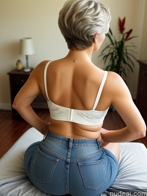 related ai porn images free for 80s Massage Pixie Jeans Back View