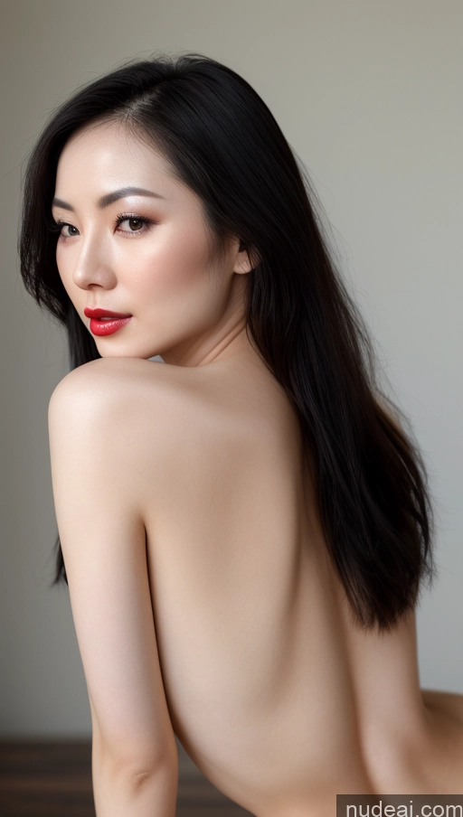 related ai porn images free for Woman One Beautiful Close-up View Skin Detail (beta) Fairer Skin Black Hair Slicked Chinese Small Tits Lipstick 30s