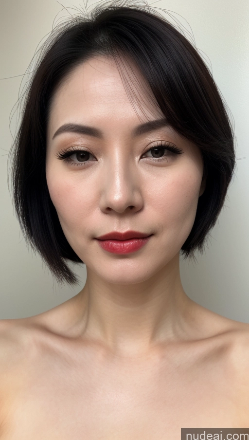 related ai porn images free for Woman One Beautiful Close-up View Skin Detail (beta) Fairer Skin Black Hair Slicked Chinese Small Tits Lipstick 30s