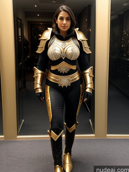 ai nude image of araffe dressed in armor and holding a sword in a hallway pics of Yoga Pants Khorne Perfect Body Perfect Boobs Sexy Face Cleavage Diamond Jewelry Gold Jewelry Jewelry Pearl Jewelry Bobcut Sci-fi Armor