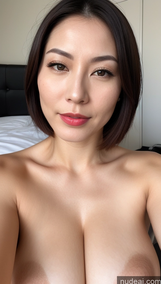 related ai porn images free for Woman One Beautiful Lipstick Fairer Skin 30s Black Hair Close-up View Japanese Huge Boobs Skin Detail (beta) Bobcut