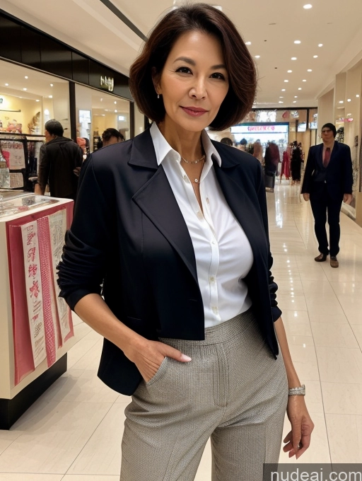 related ai porn images free for Milf Two Perfect Boobs Beautiful Perfect Body Short Hair 70s Chinese Mall Blouse Bra Casual Jacket Professor Secretary Shirt Stylish Suit Cleavage Detailed Sexy Face