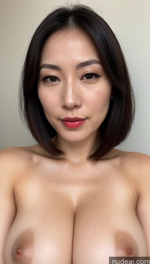 related ai porn images free for Woman One Beautiful Lipstick Fairer Skin 30s Black Hair Close-up View Japanese Huge Boobs Skin Detail (beta) Bobcut