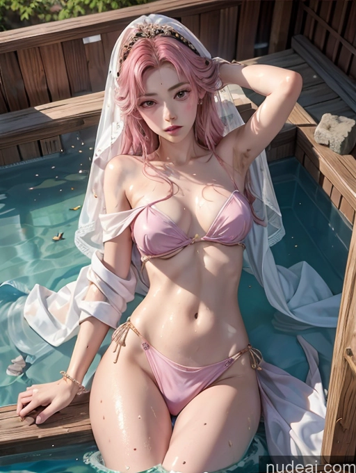 related ai porn images free for Model Two Beautiful Skinny 18 Pink Hair Long Hair Japanese Hot Tub On Back China Goddess Fashion