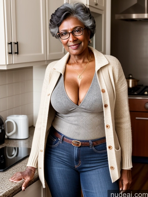 related ai porn images free for Milf Two Perfect Boobs Perfect Body Dark Skin 70s Indian Kitchen Jacket Jeans Professor Secretary Stylish Sweater Cleavage Partially Nude Detailed