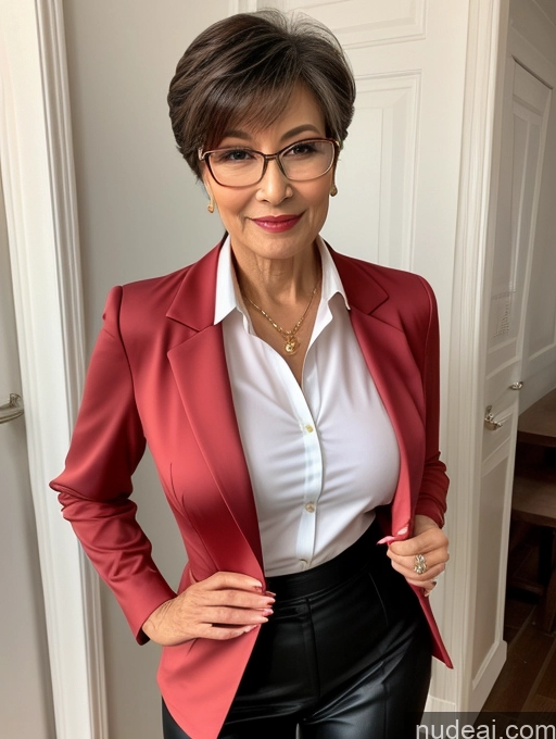 related ai porn images free for Milf Perfect Boobs Beautiful Glasses Perfect Body 60s Seductive Pixie Chinese Party Blouse Casual Jacket Professor Secretary Shirt Stylish Suit Cleavage Detailed Sexy Face