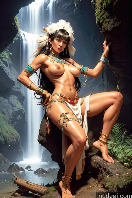 related ai porn images free for Abs Perfect Body Tanned Skin Bangs Native American Cave Long Skirt Thong Traditional Tribal Jewelry Detailed GZCfinal Waterfall Forest Art By Boris Vallejo Boris Vallejo Art Style Fr4z3tt4 Huge Tits, Hard Nipples