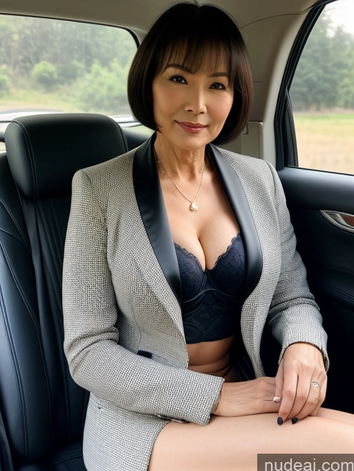 related ai porn images free for Milf Perfect Boobs Beautiful Perfect Body Short Hair 70s Chinese Car Bra Jacket Professor Stylish Suit Cleavage Detailed Sexy Face