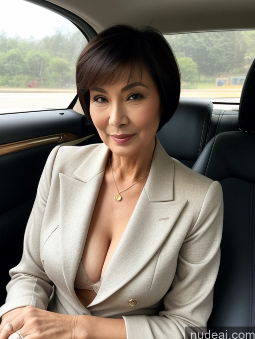 related ai porn images free for Milf Perfect Boobs Beautiful Perfect Body Short Hair 70s Chinese Car Bra Jacket Professor Stylish Suit Cleavage Detailed Sexy Face