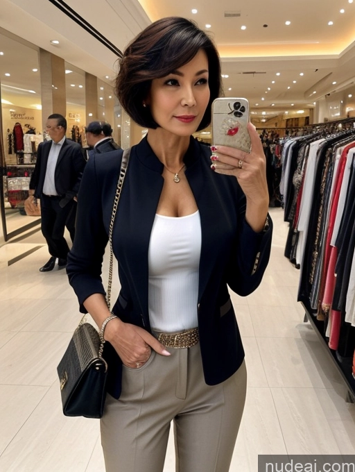 related ai porn images free for Milf Perfect Boobs Perfect Body Short Hair 70s Chinese Mall Blouse Bra Casual Jacket Professor Secretary Shirt Stylish Suit Cleavage Detailed