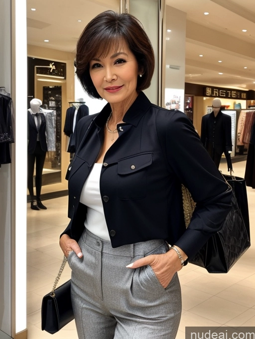 related ai porn images free for Milf Perfect Boobs Perfect Body Short Hair 70s Chinese Mall Blouse Bra Casual Jacket Professor Secretary Shirt Stylish Suit Cleavage Detailed