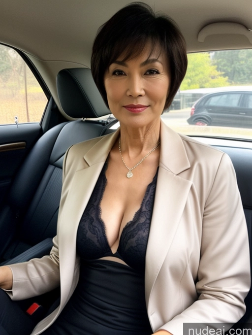 related ai porn images free for Milf Perfect Boobs Beautiful Perfect Body Short Hair 70s Chinese Car Bra Jacket Professor Stylish Suit Cleavage Detailed Sexy Face