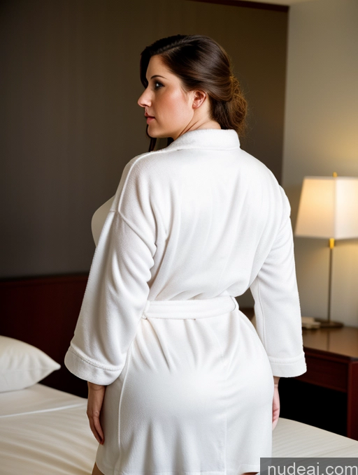 related ai porn images free for Busty Big Ass Chubby Big Hips Fairer Skin 30s Brunette Messy White Film Photo Dark Lighting Detailed Woman Serious Office Back View Bathrobe Better Naked Bathrobe