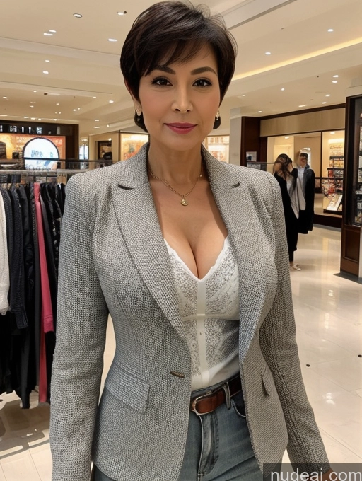 related ai porn images free for Milf Perfect Boobs Perfect Body Short Hair 70s Chinese Mall Blouse Bra Casual Jacket Professor Secretary Shirt Stylish Suit Cleavage Detailed