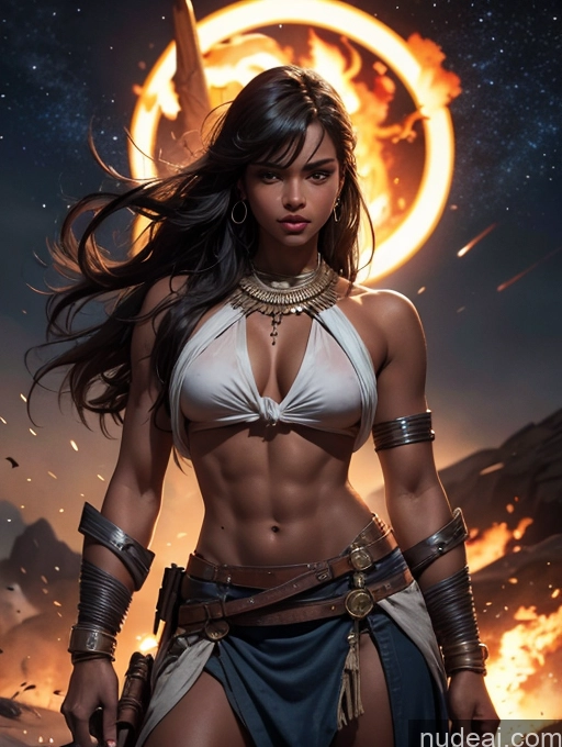 related ai porn images free for Tanned Skin Dark Skin 18 Serious Seductive Bangs Native American Front View Long Skirt Traditional Tribal Jewelry Fr4z3tt4 Stargazing Battlefield Beautiful Skinny Abs