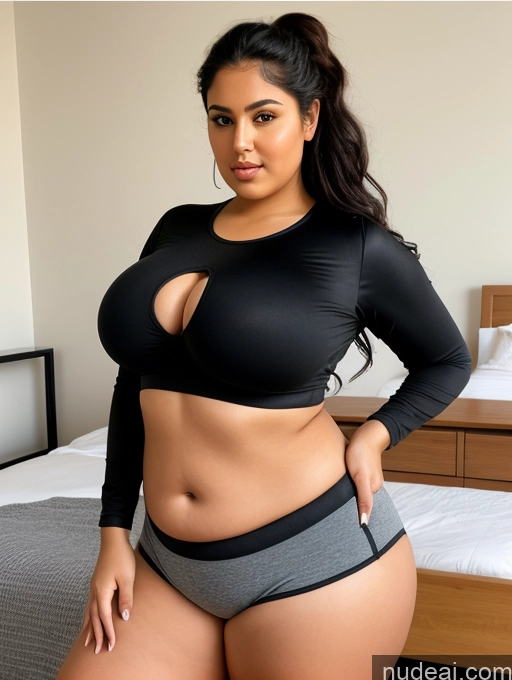 related ai porn images free for Woman Busty Perfect Boobs Beautiful Big Ass Thick Chubby Fat Big Hips Long Legs Tanned Skin 18 Black Hair Hair Bun Arabic Bedroom Yoga Pants Crop Top