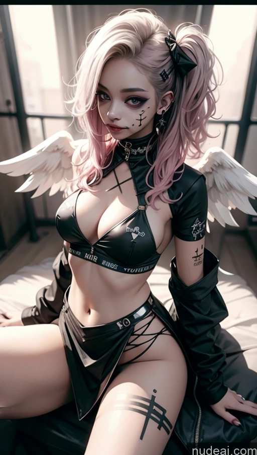 related ai porn images free for Tanned Skin Close-up View Crop Top Boots No Panties? Pubic Hair Clown Busty Fat Buxomy Pink Hair Angel Gothic Punk Girl