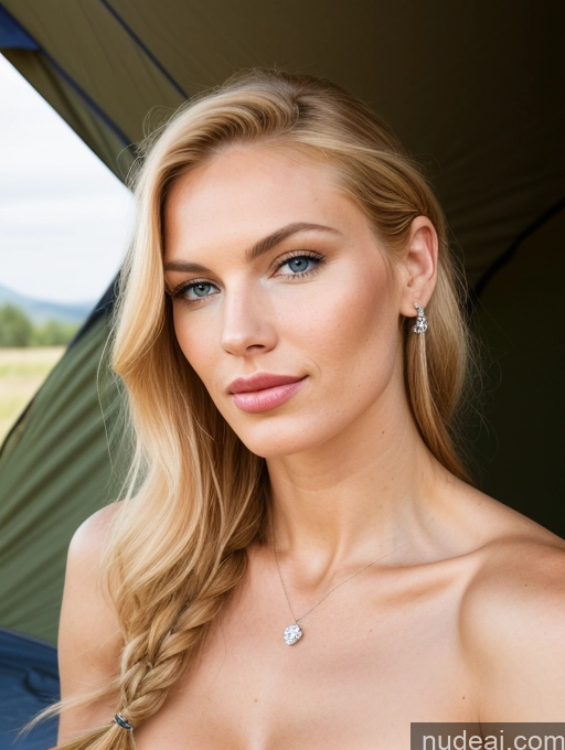 ai nude image of blond woman with blue eyes and a big breast posing for a picture pics of Milf Perfect Boobs Small Tits Beautiful Muscular Skinny Abs Long Legs Tall Perfect Body 20s Seductive Pouting Lips Ginger Braided Scandinavian Skin Detail (beta) Tent On Back Nude Diamond Jewelry Detailed Sexy Face