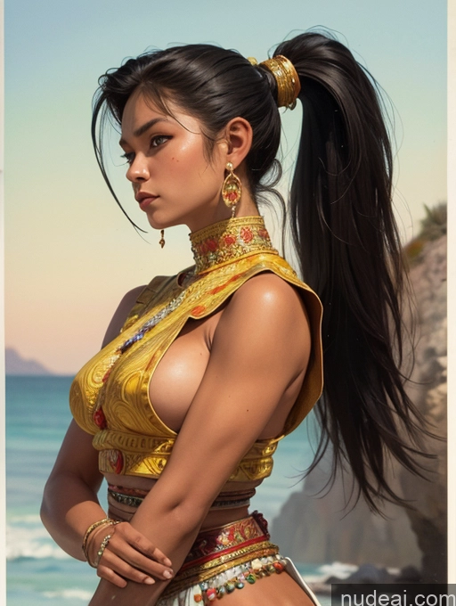 related ai porn images free for Tanned Skin Front View Traditional Art By Boris Vallejo Boris Vallejo Art Style Filipina Ponytail