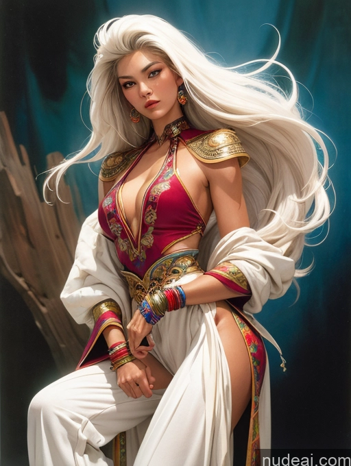 related ai porn images free for Tanned Skin Front View Traditional Art By Boris Vallejo Boris Vallejo Art Style White Hair Asian