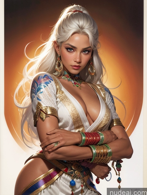 related ai porn images free for Tanned Skin Front View Traditional Art By Boris Vallejo Boris Vallejo Art Style White Hair Thai Long Hair