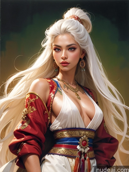 related ai porn images free for Tanned Skin Front View Traditional Art By Boris Vallejo Boris Vallejo Art Style White Hair Thai Long Hair