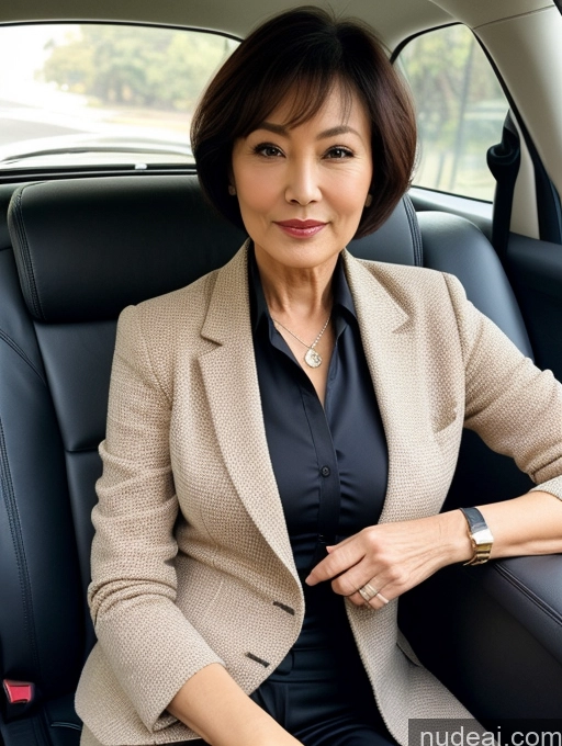 related ai porn images free for Milf Perfect Boobs Beautiful Perfect Body Short Hair 70s Chinese Car Bra Jacket Professor Stylish Suit Cleavage Detailed Sexy Face