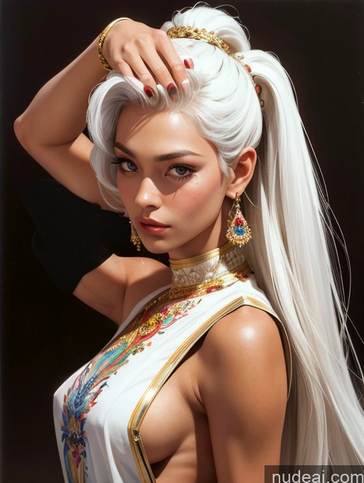 related ai porn images free for Tanned Skin Front View Traditional Art By Boris Vallejo Boris Vallejo Art Style White Hair Thai Long Hair