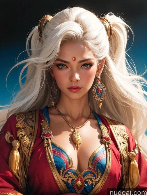 related ai porn images free for Tanned Skin Front View Traditional Art By Boris Vallejo Boris Vallejo Art Style White Hair Thai Long Hair