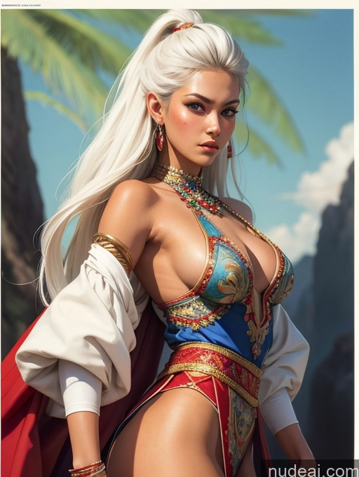 related ai porn images free for Tanned Skin Front View Traditional Art By Boris Vallejo Boris Vallejo Art Style White Hair Thai Long Hair