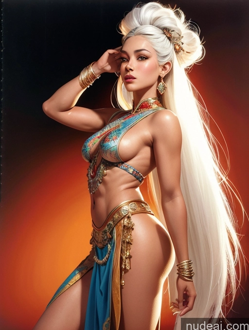 related ai porn images free for Tanned Skin Front View Traditional Art By Boris Vallejo Boris Vallejo Art Style White Hair Thai Long Hair Perfect Body